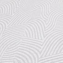 Daniel Hechter Abstract Wave Light Grey/White Metallic Wallpaper - 78153-4