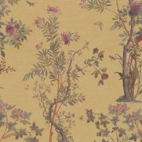 As Creation Botanical Sketch Gold Multi Metallic Wallpaper - 79043-2