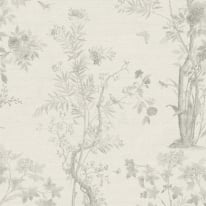 As Creation Botanical Sketch White/Grey Wallpaper - 79043-7