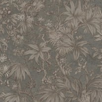 As Creation Tropical Outline Grey/Silver Metallic Wallpaper - 79047-3