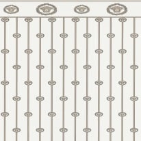 Interior scene demonstrating how the non-woven substrate pattern coordinates across a main feature wall.