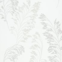 Galerie Olio Grass Fronds White/Pearl Metallic Wallpaper - 82342