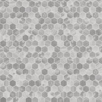 Holden Decor Talara Hexara Mosaic Tile Grey Metallic Wallpaper - 89401
