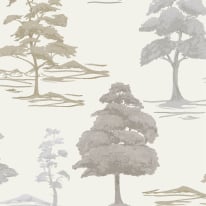 Belgravia Decor Carlotta Tree Cream Wallpaper - 9035