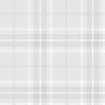 Flat swatch of Galerie Emma Check Plaid in silver and grey showing the smooth non-woven flat paper surface.