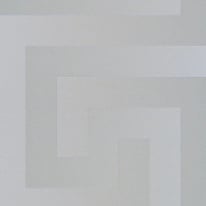 Versace Large Greek Key Silver Wallpaper - 93523-5