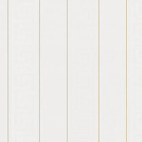Versace Greek Key Stripe White Wallpaper - 93524-1