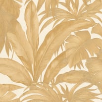 Versace Giungle Palm Motif Cream/Gold Wallpaper - 96240-4