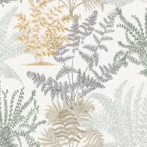 Grandeco Asperia Lima Leaf Cream Multi Wallpaper - A57101