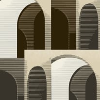 Grandeco Ciara Ada Geometric Black/Cream Wallpaper - A63301