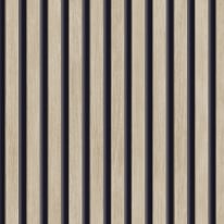Grandeco Ciara Hermes Wooden Slat Effect Brown/Black Wallpaper - A63601