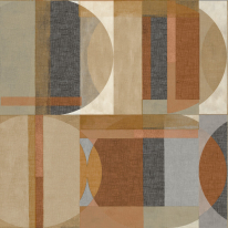 Grandeco Sojo Geometric Brown Multi Wallpaper - A64902