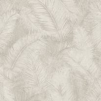 Grandeco Happy Leaf Motif Beige Wallpaper - A70202