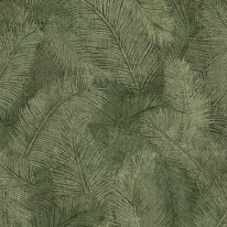 Grandeco Happy Leaf Motif Green Wallpaper - A70203