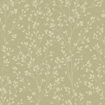 Grandeco Omaru Calluna Leaf Motif Beige Metallic Wallpaper - A71403