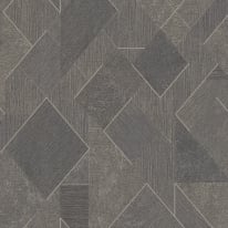 Grandeco Omaru Morena Geometric Black Glitter Wallpaper - A72003