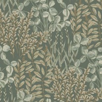 A flat swatch image of the A78901 deep sage pattern.