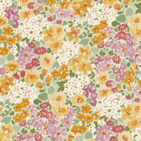 A flat swatch image of the A80501 yellow multi pattern.