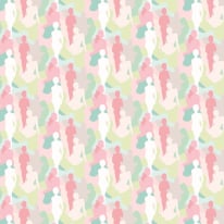 Ohpopsi Silhouette Taffy Cream Wallpaper - ABS50109W