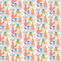 Ohpopsi Pablo Sky/Peach Wallpaper - ABS50119W