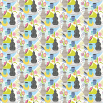Ohpopsi Pablo Chartreuse/Fog Wallpaper - ABS50120W