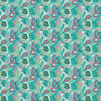 Ohpopsi Squiggle Aquamarine Wallpaper - ABS50127W