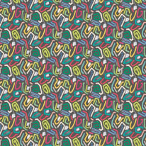 Ohpopsi Squiggle Onyx Bright Wallpaper - ABS50128W