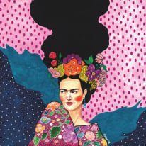 Anaglypta Wall-art Frida Illustration Wall Mural - 5539-4