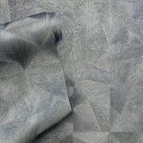 Belmont House Ziggy Abstract Thames Blue Metallic Wallpaper - BH20