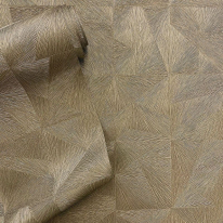 Belmont House Ziggy Abstract Gold Metallic Wallpaper - BH28