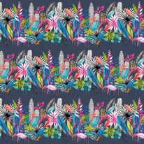 Ohpopsi Urban Tropic Midnight Wallpaper - CEP50110W