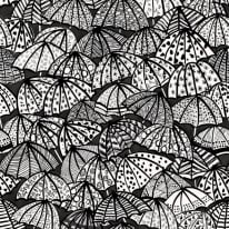 Ohpopsi Jolly Brollies Noir Wallpaper - CEP50113W