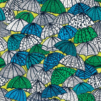 Ohpopsi Jolly Brollies Inky Wallpaper - CEP50117W