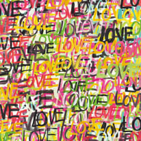 Ohpopsi Love Scrabble Multi Riot Wallpaper - CEP50119W