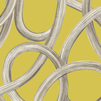 Ohpopsi Twisted Geometric Chartreuse Wallpaper - CEP50125W