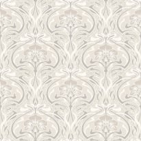 Crown Flora Nouveau Floral Natural Wallpaper - M1197