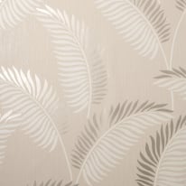 Fine Decor Cascade Leaf Cream/Gold Metallic Wallpaper - FD42838