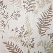 Fine Decor Fern Leaf Mocha Wallpaper - FD43768