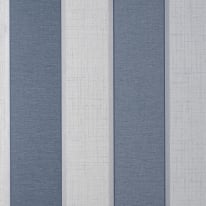 Fine Decor Larson Stripe Navy/Silver Metallic Wallpaper - FD42823