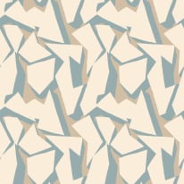 Ohpopsi Fragments Shatter Soft Petrol Wallpaper - FRA50110W