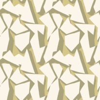 Ohpopsi Fragments Shatter Olive Oil Wallpaper - FRA50111W