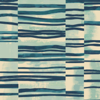 Ohpopsi Fragments Structures Ocean Wallpaper - FRA50118W