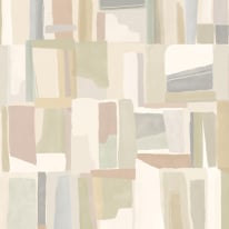 Ohpopsi Fragments Abstract Cubes Avocado Mist Wallpaper - FRA50123W