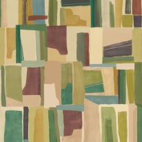 Ohpopsi Fragments Abstract Cubes Tawny Forest Wallpaper - FRA50126W