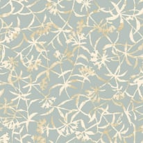Ohpopsi Fragments Entwine Turkish Blue Wallpaper - FRA50151W