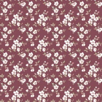 Galerie Anemone Mini Cranberry/Green Wallpaper - G78482