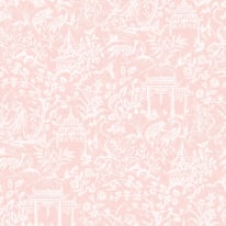 Galerie Garden Toile Pink Wallpaper - G78511