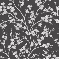Galerie Wispy Branches Black Wallpaper - G78531