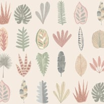 Ohpopsi Glasshouse Leaf Boogie Linen Wallpaper - GHS50106W
