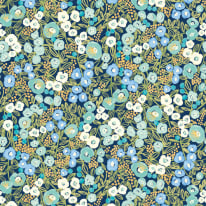 Ohpopsi Glasshouse Flora Ditsy Cerulean Wallpaper - GHS50111W
